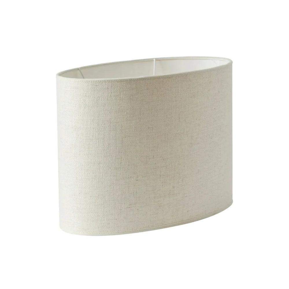 Qvist Lampskärm Modern Oval 101 Offwhite 38cm- produktbild frontvy