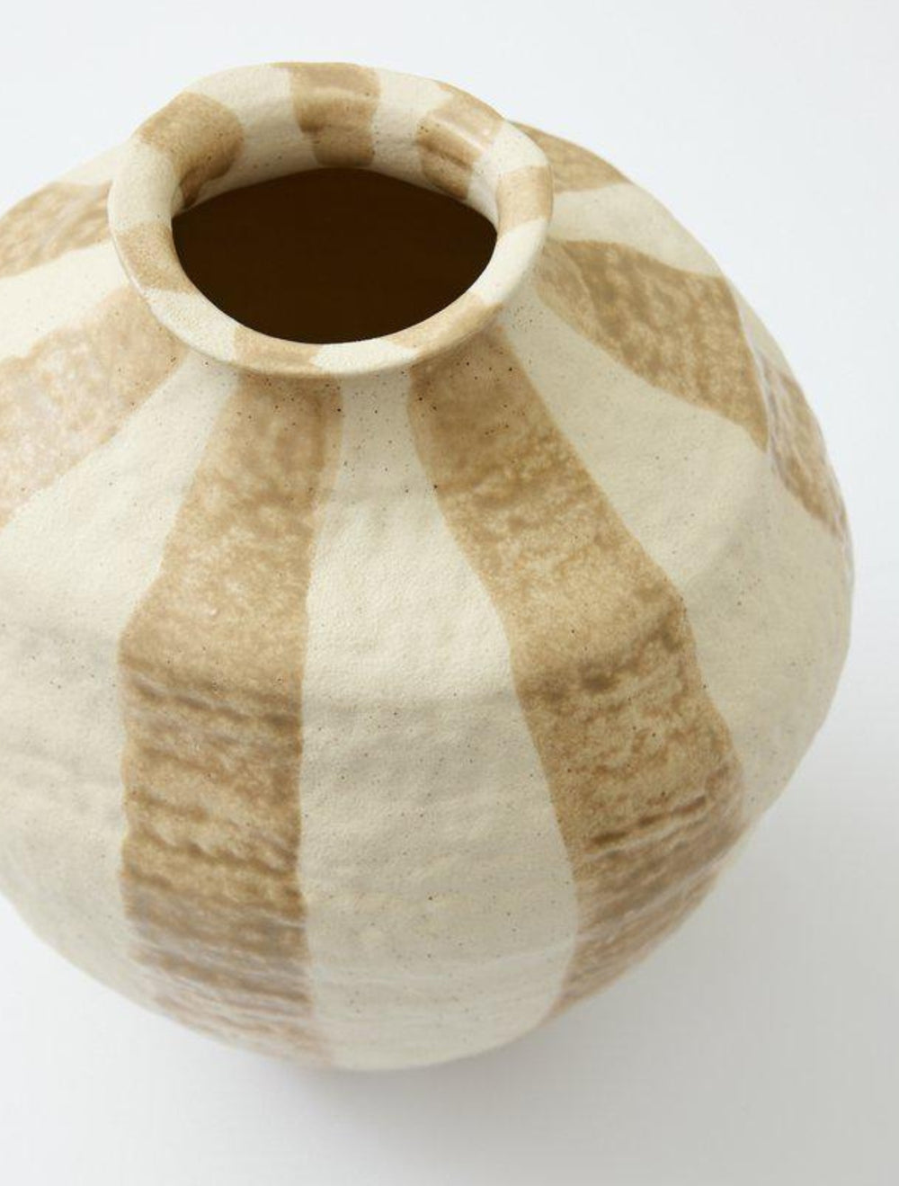 Raia L Vas beige/vit randig - produktbild