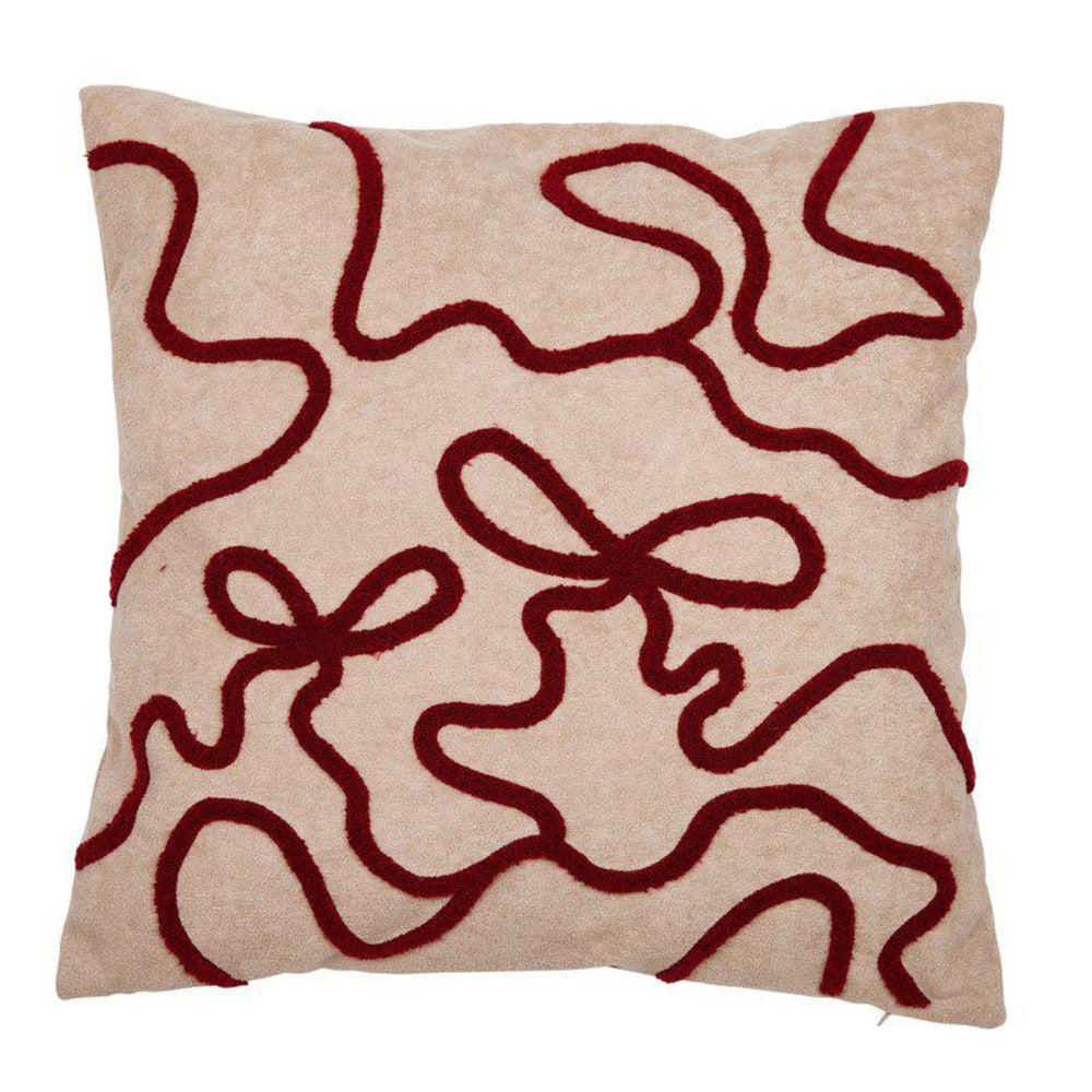 Rosett Kuddfodral 48x48cm- produktbild #Röd/63