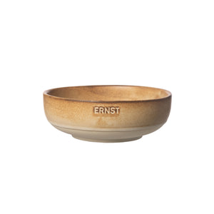 Skål Brun/natur botten Ø14 H4,5cm- produktbild