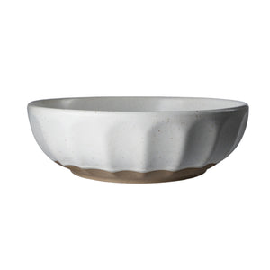 Skål Vit/natur Ø20 H6 cm- produktbild