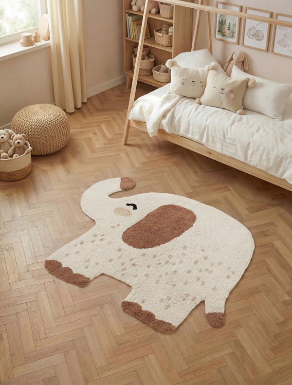 Snuggle Emmi Matta barn 89x120cm, Creme- miljöbild