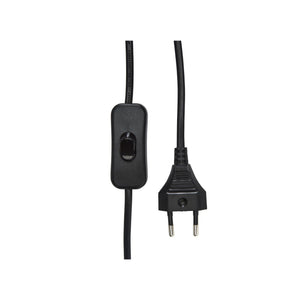 Solo lampfot Antik Brun H32cm- produktbild på sladdkontakt