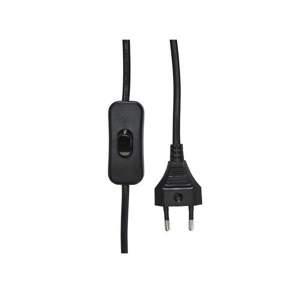 Solo lampfot Antik Brun H32cm- produktbild på sladdkontakt