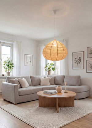 Bulky Taklampa Natur Ø60