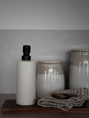 Tvålpump H20cm Naturvit- miljöbild