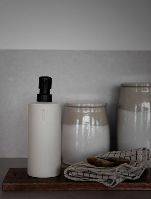 Tvålpump H20cm Naturvit- miljöbild