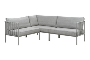 Upper hörnsoffa 3h2 – Light Grey/Digi Grey, frontvy