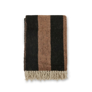 Zara Pläd 130x170cm, brun/svart produktbild