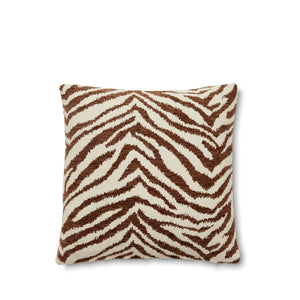 Zira Kuddfodral 50x50cm zebrarandig Brun/vit- produktbild