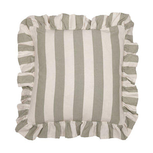 Amalia kuddfodral volang 45x45cm – lindgrön