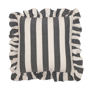 Amalia kuddfodral volang 45x45cm – svart