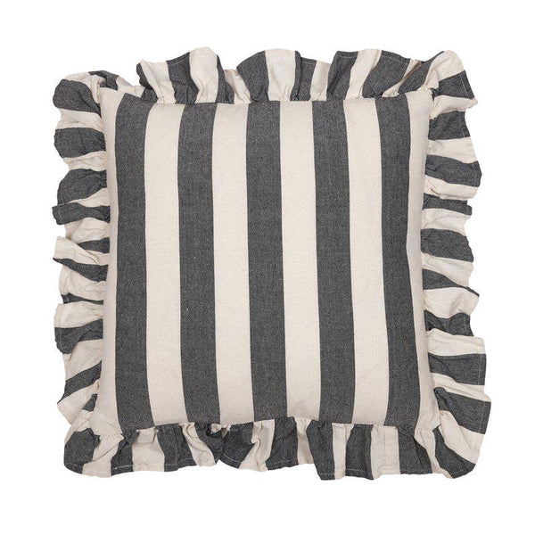 Amalia kuddfodral volang 45x45cm – svart