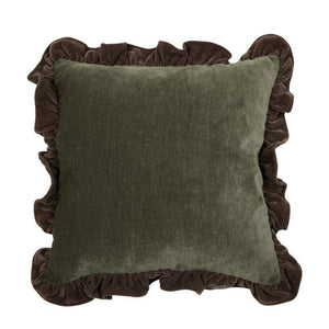 Selma Kuddfodral 45x45cm Sammet- produktbild #Grön