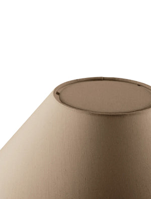 Iris Bordslampa 35 Mocha- detaljbild på lampskärm