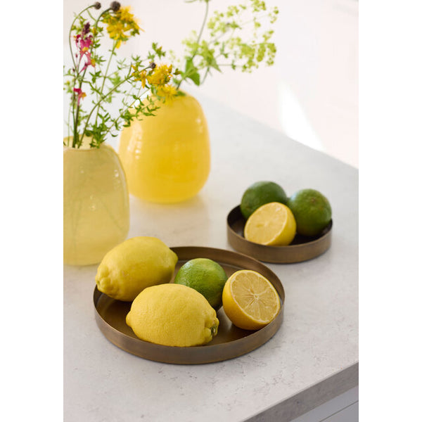 Janua fat Ø12,5cm Antik med citroner - miljöbild