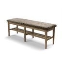 Hallbänk med teddy-sits och skoförvaring i ek, perfekt för entré och hall