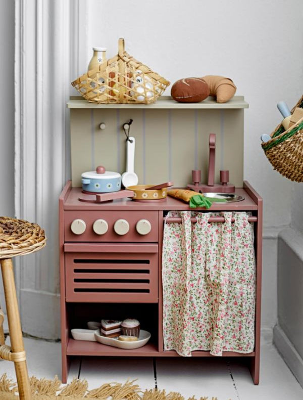 Pippi Minikök 40x23 H57cm Brun, MDF- miljöbild