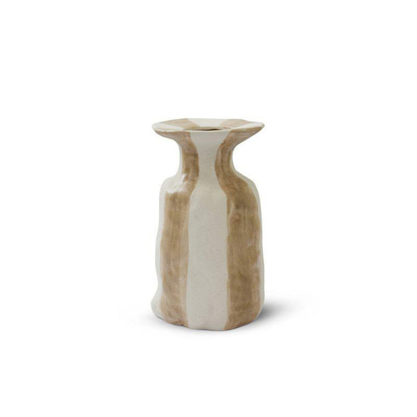 Raia M Vas beige/vit randig- produktbild
