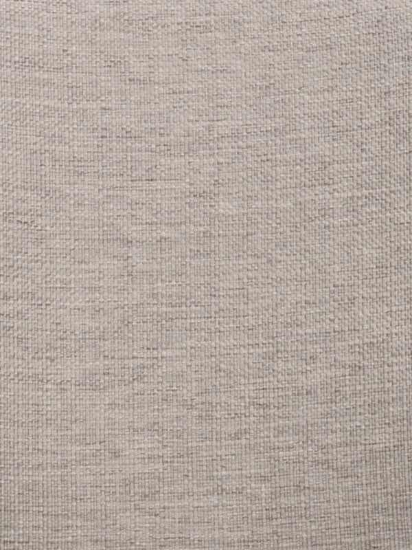 Beige linnelook tyg i närbild med synlig vävstruktur och naturlig textur