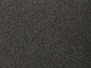 Mörkgrå melerad tygstruktur i närbild, detaljerad vy av textil material