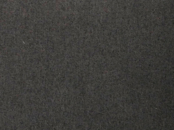 Mörkgrå melerad tygstruktur i närbild, detaljerad vy av textil material