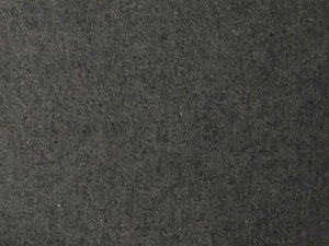 Mörkgrå melangestickad tygyta i ull eller bomull för kläder eller textilier