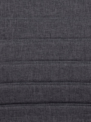 Mörkgrå tygtextur med horisontella sömmar och vävd structure