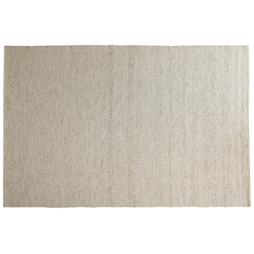Beige handvävd jutematta med naturlig struktur och diagonala vävmönster