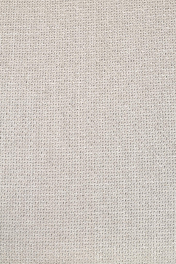 Ljus beige vaffelväv tyg i bomull med struktur och smårutig mönster