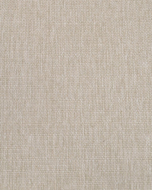 Beige linneduk i närbild med tydlig vävstruktur och naturlig textilyta