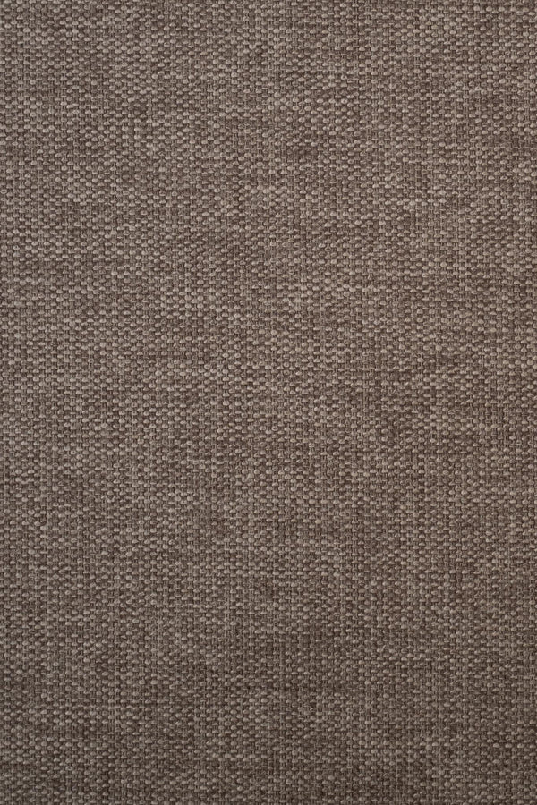 Närbild av beige-brunt tyg med grov vävd struktur, perfekt för möbelklädsel och inredning