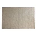 Beige handvävd jutematta med naturlig struktur och vertikala ränder