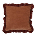 Selma Kuddfodral 45x45cm Sammet-produktbild #Vinröd